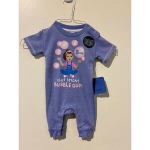NWT Ms. Rachel Purple Bubblegum Romper - 0-3M